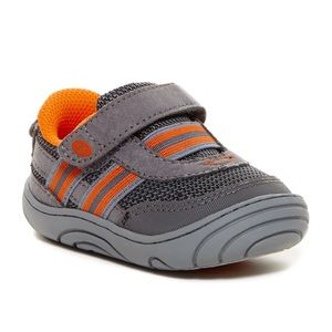 Stride Rite Caden Sneaker Grey Baby/Toddler 5